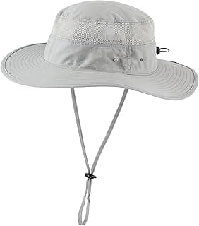 Home Prefer UPF 50+ Men's Sun Hat Wide Brim Bucket Hat UV Protection Hat for Mens Womens Beach Safari Gardening Golf Fishing