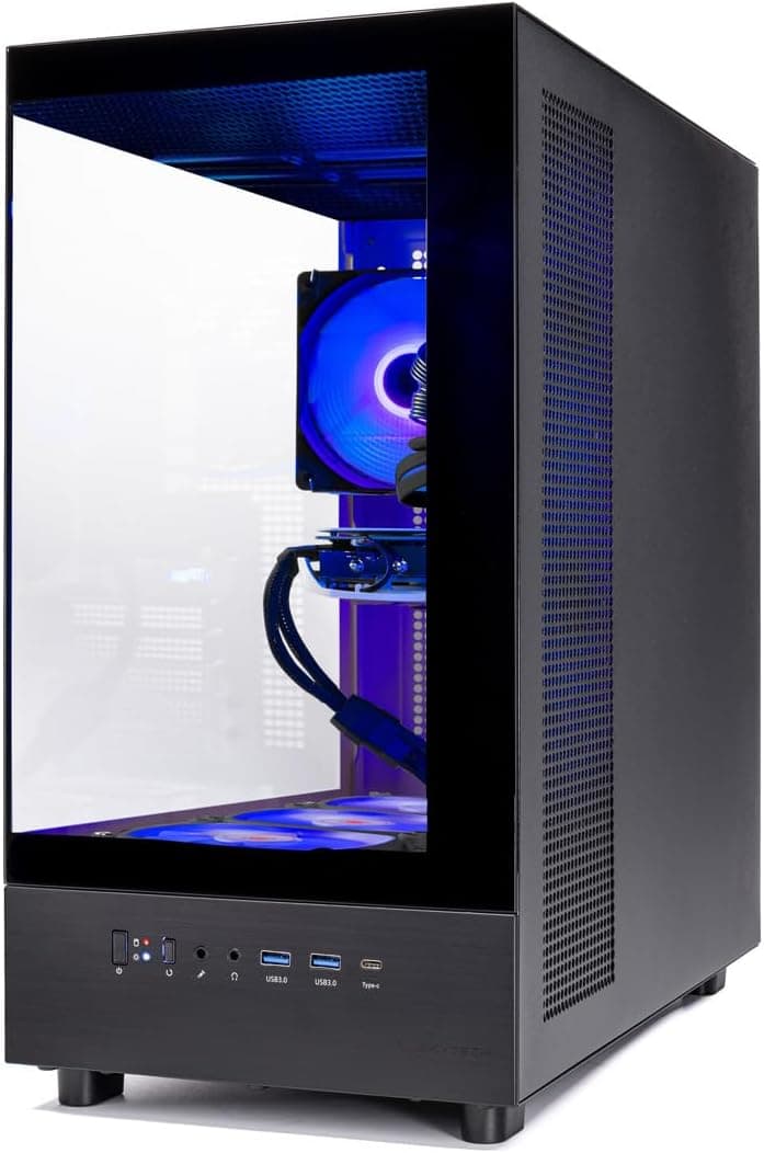 Skytech Gaming Azure 3 Desktop PC, Ryzen 7 7700 3.8 GHz (5.3GHz), NVIDIA RTX 5060, 1TB NVMe SSD, 32GB DDR5 RAM 5200 RGB, 650W Gold PSU, Wi-Fi, Win 11