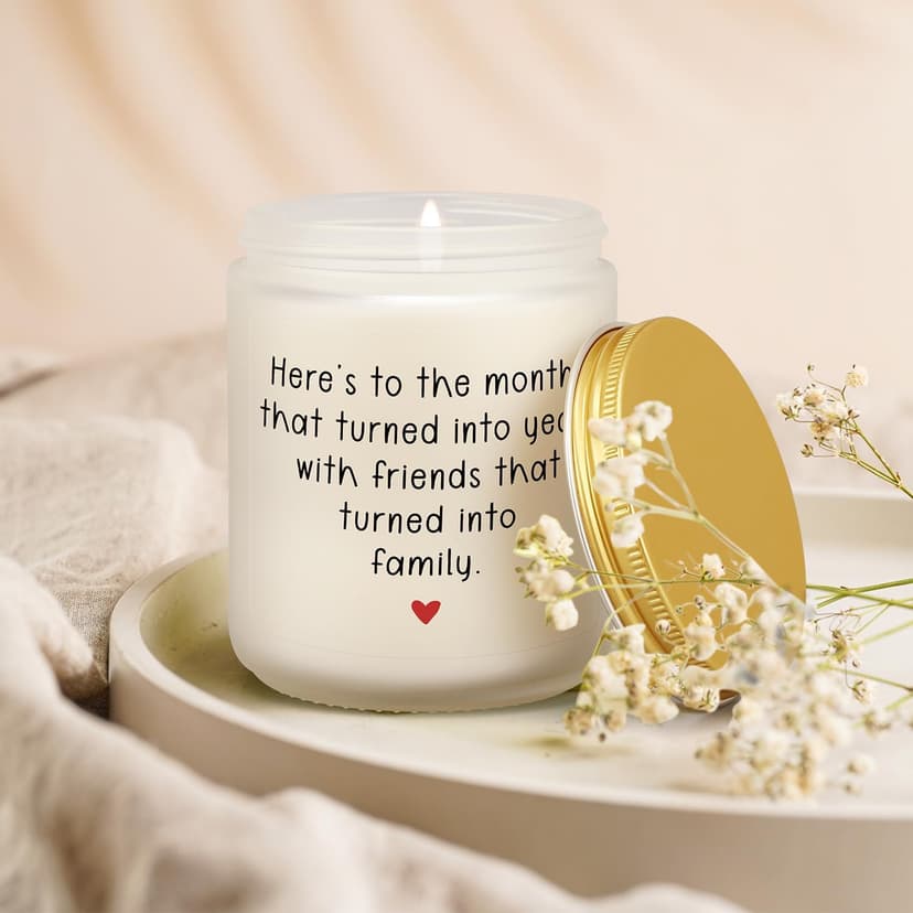 Friendship Gifts for Women Birthday, 50th 60th 70th 1955 Best Friend Birthday Gifts for Friends Female, Candles for Friends, Unique Thank You Gift to Friend Male Bestie BFF Coworker Woman Men Her Him