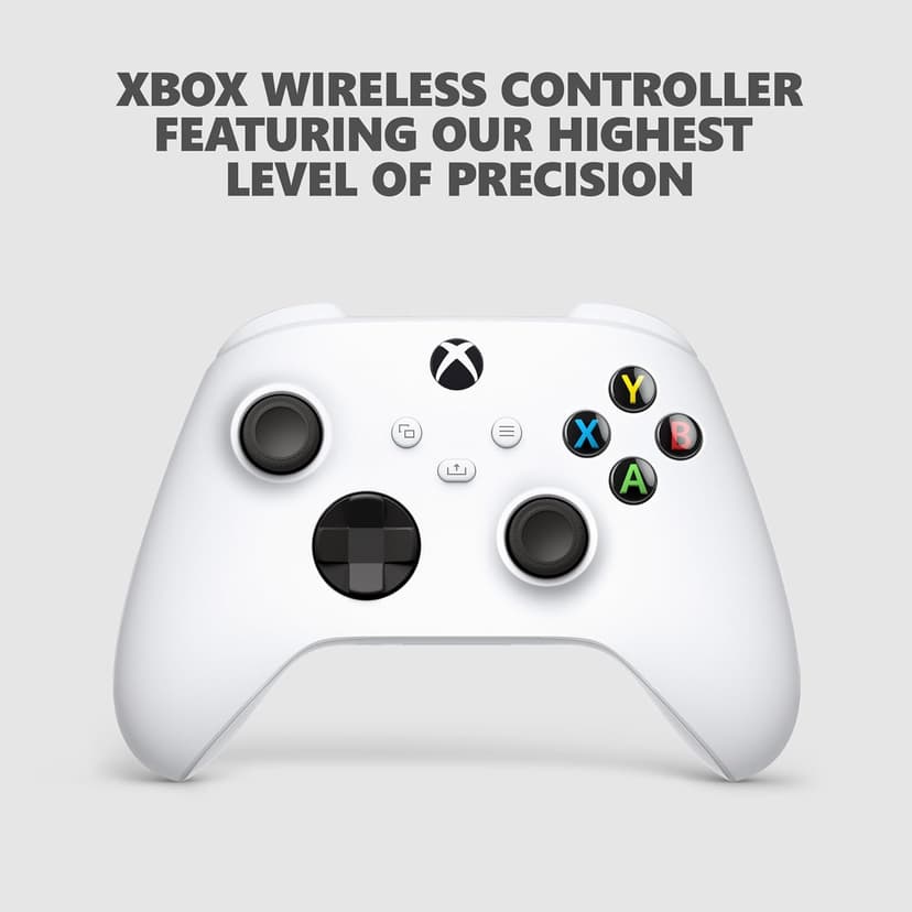 Xbox Series S - All Digital Gaming Console - 512GB SSD - Includes Xbox Wireless Controller - 120FPS - Robot White