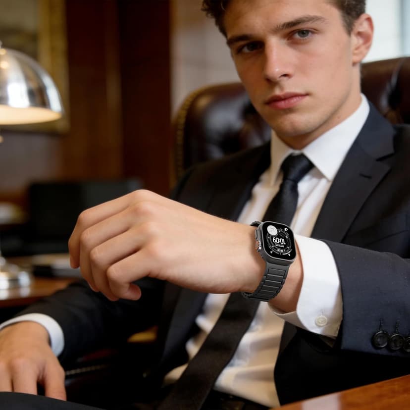 Magnetic Silicone Band Compatible with Apple Watch Bands 49mm 46mm 45mm 44mm 42mm 41mm 40mm 38mm Men Women, Soft Sport Strap Strong Magnet Watchband for iWatch Ultra 3-1 SE Series 11/10/9/8/7/6/5/4/3