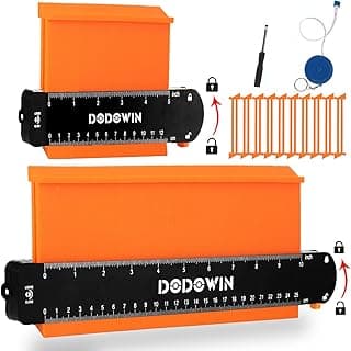 dodowin Contour Gauge Tool,Fathers Day Gifts for Men Birthday Dad Husband Him, Super Gauge Shape Outline Tool for Woodworking, Flooring Measure Tools，Anniversary/Boyfriend Gift