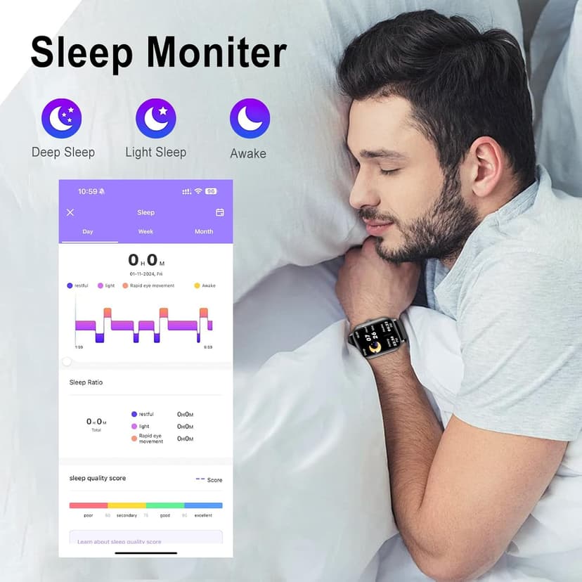 ISKOVI 1.91" Smart Watch,Fitness Tracker,Smart Watches for Men and Women with Message Call Function,120+ Sport Modes, IP68 Waterproof,24 Hours Heart Rate/Sleep Monitor,for Android/iOS