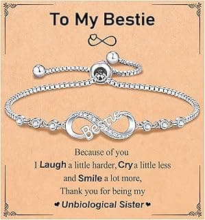 UNGENT THEM Infinity Love Heart Bracelets for Women Her Happy Birthday Valentines Christmas Presents