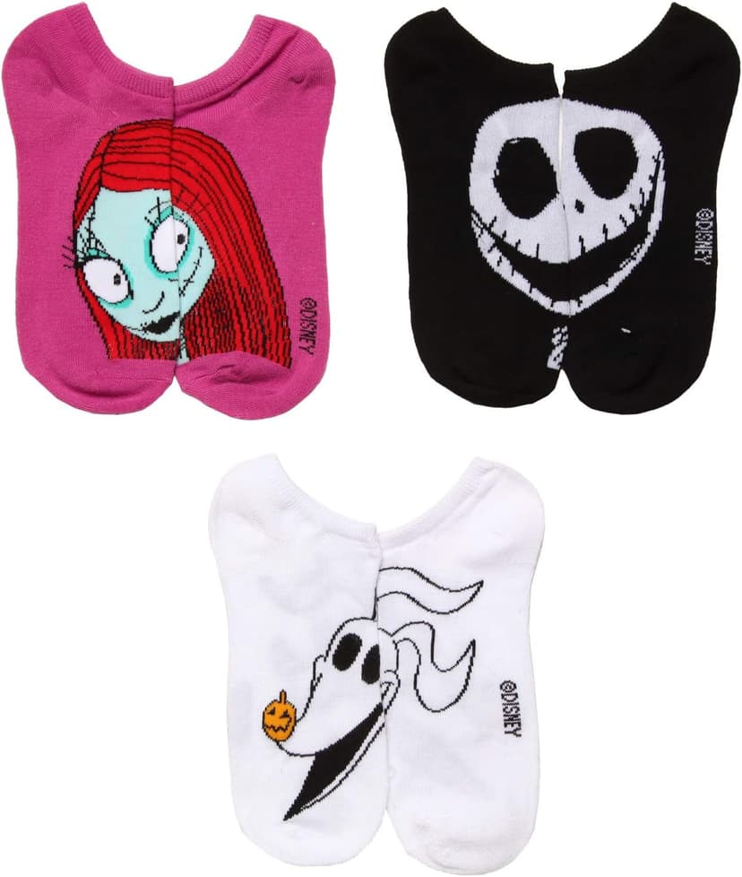Disney Women's Nightmare Before Christmas 5 Pack No Show Socks