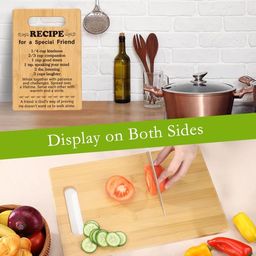 Best Friend Birthday Gifts for Women, Friendship Gifts for Women Friends, Unique Gifts for Friend Mothers Day, Bestie Bff Thank You Gift for Bestfriend Idea Recipe for a Special Friend Cutting Board