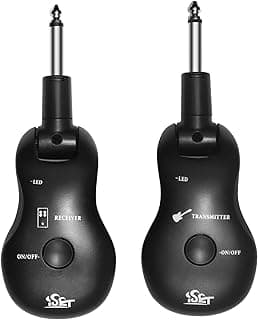 Distance Only 3-5 Meters Wireless System UHF Guitar Transmitter And Receiver Instead Of Cables Distance 5 Meters For Beginners