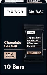 RXBAR Protein Bars, Protein Snack, Snack Bars, Chocolate Sea Salt, 18.3oz Box (10 Count)