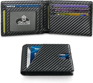 Zitahli Wallet for Men Slim 11 Credit Card Holder RFID Blocking Small Men's Wallet Bifold Minimalist Front Pocket With Mens Gifts Box