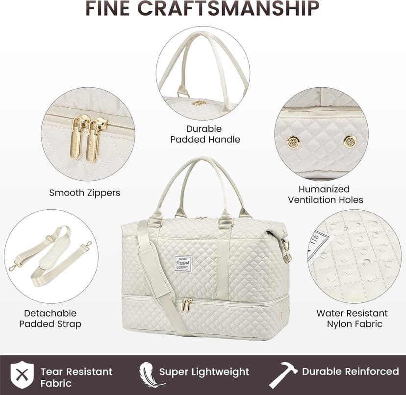 LOVEVOOK Travel Duffle Bag,Weekender Bags for Women with Shoe Compartment，Carry on Overnight Bag with Toiletry Bag,Gym Duffel Bag with Wet Pocket, Hospital Bags for Labor and Delivery