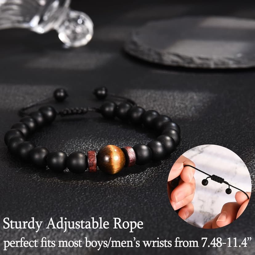 Gifts for Husband Brother Boyfriend Uncle Son Nephew Grandson Fiance Stepdad New Dad First Time Dad To Be Bracelet Gifts, Graduation Fathers Day Birthday Christmas Anniversary Valentines Day Gifts for Him Teen Boy Men