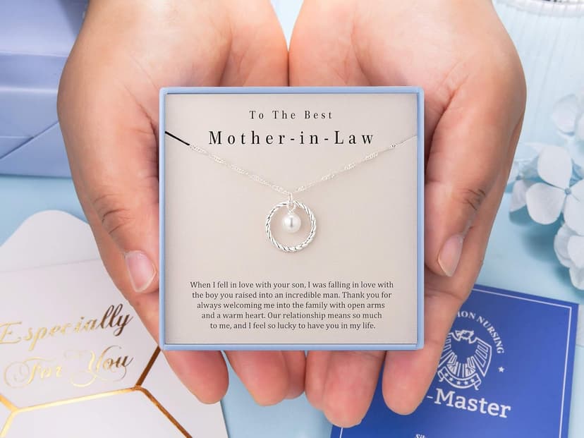 Burning Love Mother in Law Necklace Mom Gifts Mother Daughter Necklace Sterling Silver Circle Necklaces for Mother in Law Gifts Christmas Holiday Jewelry