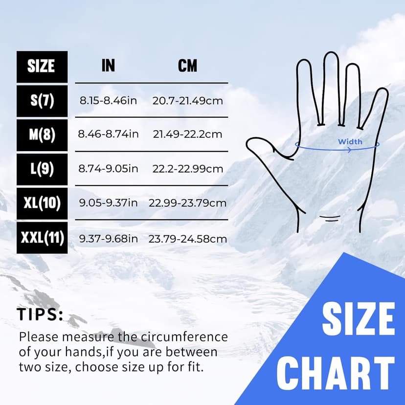 HANDLANDY 2 Pairs Waterproof Work Gloves for Cold Weather, Insulated Winter Freezer Work Gloves with Grip for Men & Women