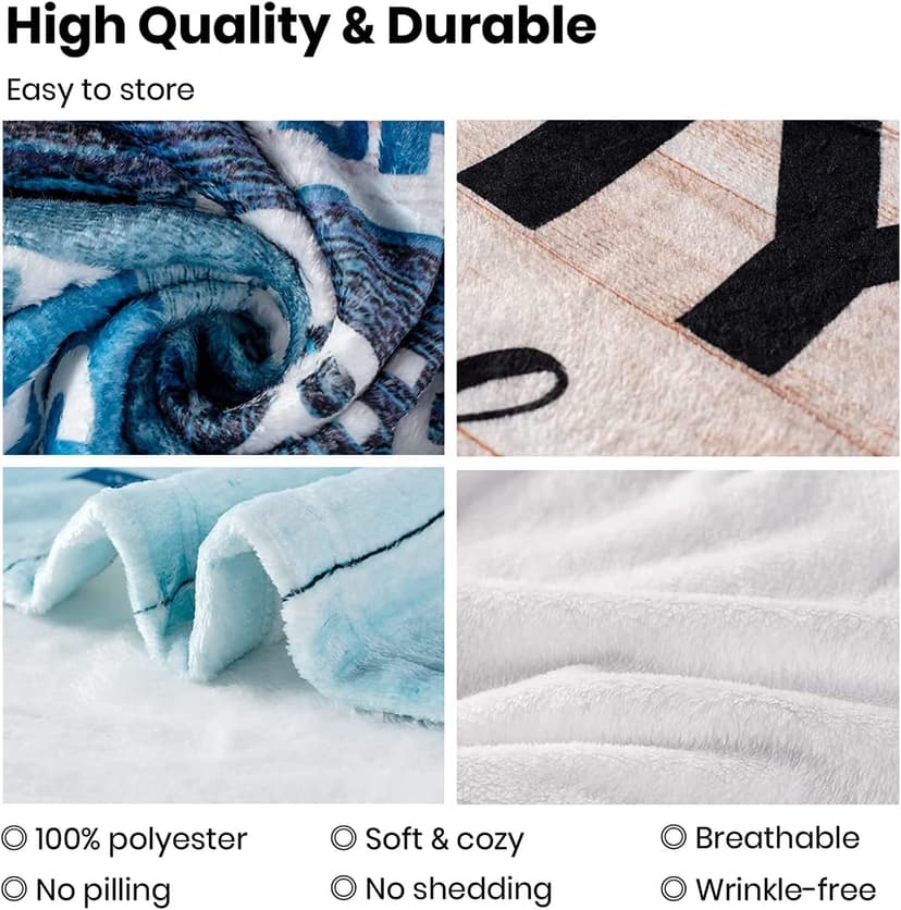 Anniversary Romantic Gift for Wife, Ultra-Soft Micro Fleece Sherpa Throw Blanket, Christmas Day Gifts for Her, Wife Birthday Gifts from Husband, for Bedding Sofa and Travel