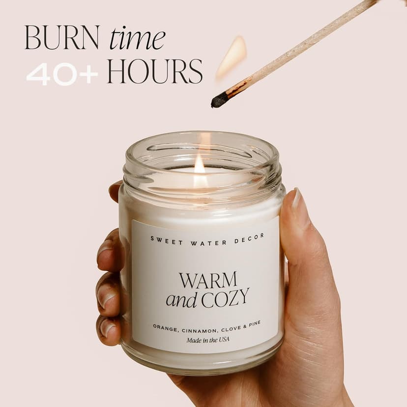 Sweet Water Decor in My Engaged Era Candle - Engagement and Bridal Shower Gifts for Her - 9 oz Soy Candle in Clear Jar with 40+ Hours Burn Time, Made in The USA