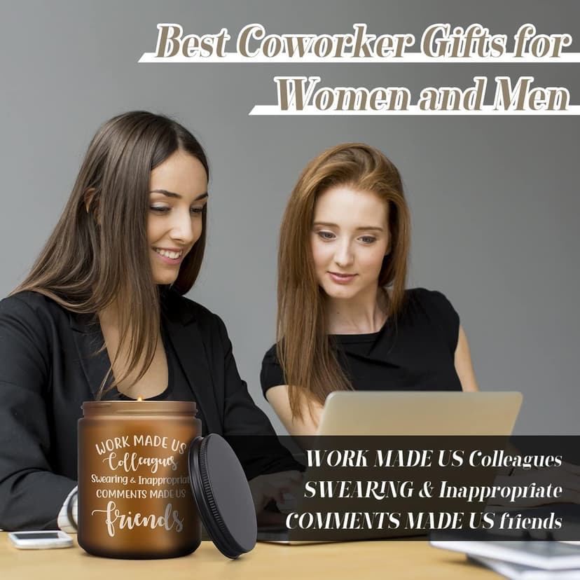 Coworker Leaving Gifts for Women Men - Funny Farewell Candle Gift for Colleagues Friends Going Away Birthday Christmas Office Goodbye Present for Work Bestie Boss Female Male