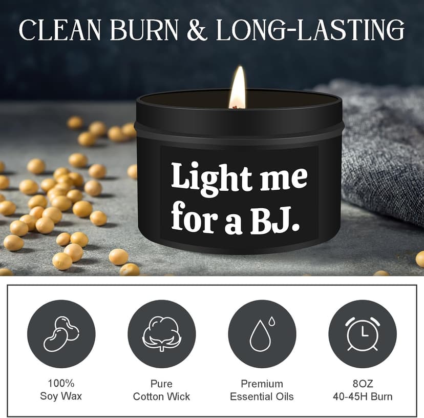 Gifts for Him Boyfriend Husband Funny Anniversary Wedding Birthday Gifts for Men Naughty Engagement Gift for Couples Husband Boyfriend Birthday Gift Ideas, Unique Romantic Lavender Candle for Men