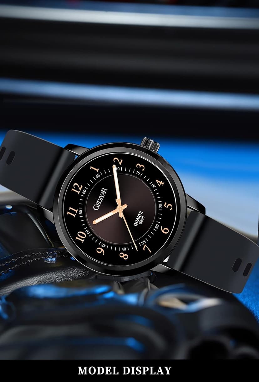 GEDIYAR Waterproof Rose Gold Watches for Women Ladies Easy Reader Quartz Analog Watches for Nurse Medical Professionals Students Women