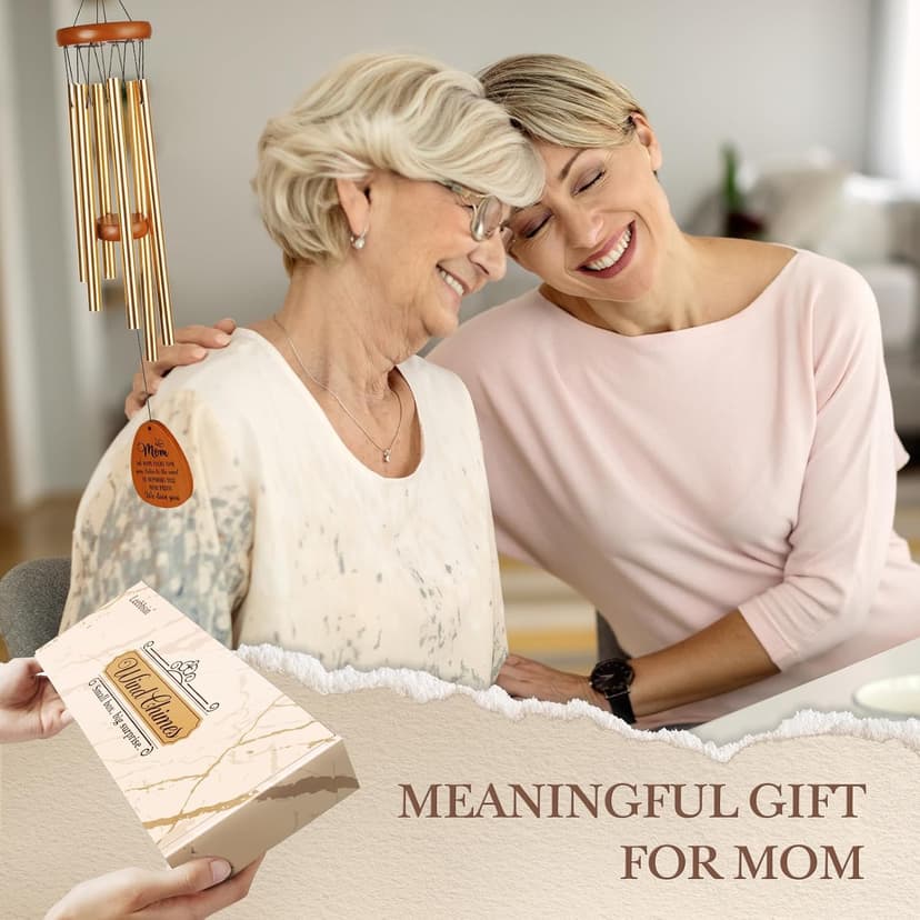 Gifts for Mom, Moms Wind Chimes, Mother's Day Best Gift for Mom, Mother Birthday Gift from Daughter Son, Love Reminder Gifts for Birthday Thanksgiving Christmas