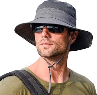 Rosoz Sun Hats for Men Women Fishing Hat UPF 50+ Breathable Wide Brim Summer UV Protection Hat