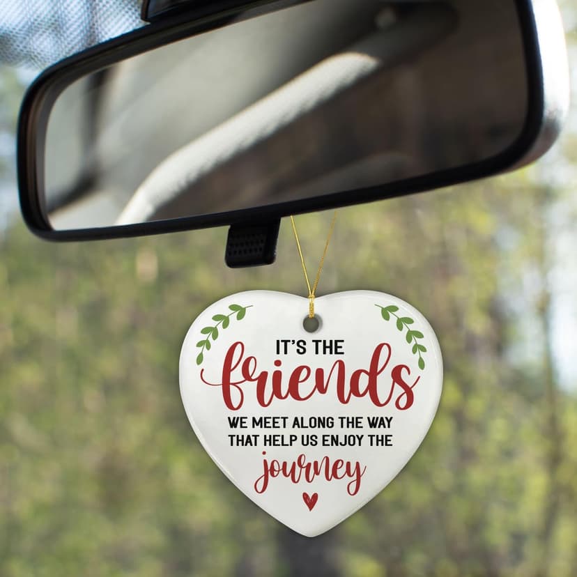 NewEleven Women - Friend Gifts Ornaments 2025 - Friendship Gifts for Friends, Birthday Gift for Women, Besties, Soul Sisters - Ceramic Christmas Ornaments