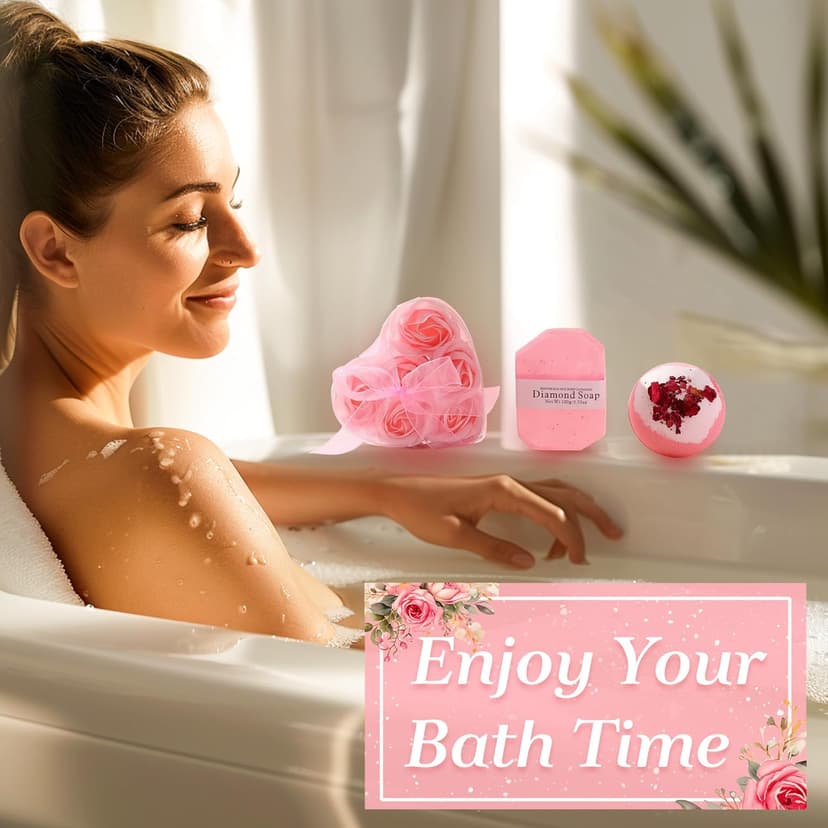 Happy Birthday Gifts for Women, Christmas Valentines Anniversary Birthday Self Care Gifts Basket Set for Women Girlfriend Her Friend Sister Wife Daughter Friend Grandma Skin Care Kit Ideal Gifts