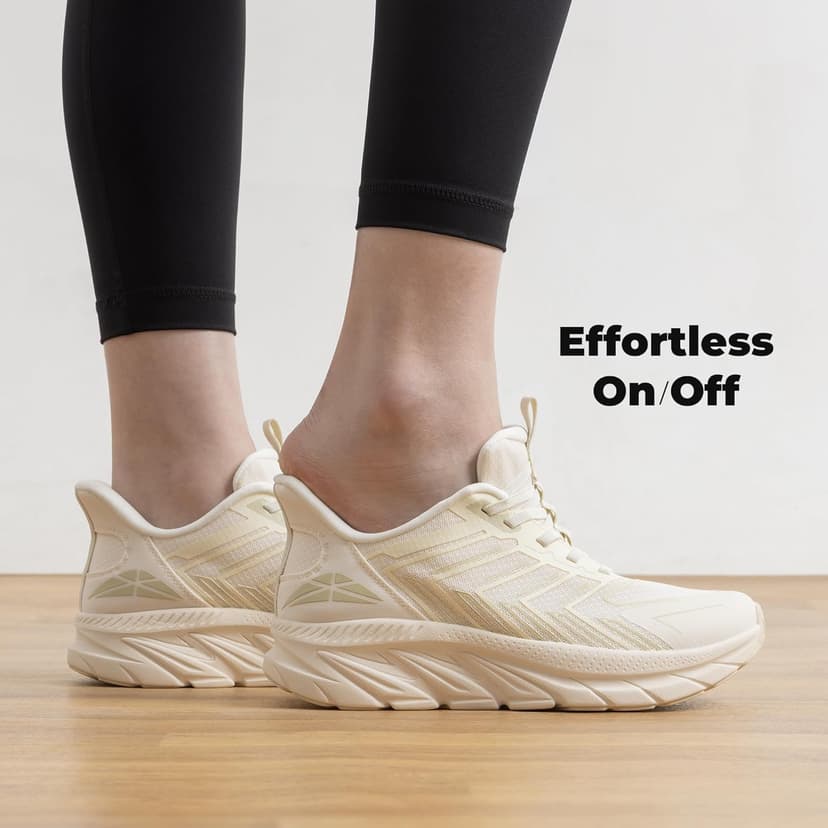 ALLSWIFIT Women's Slip On Walking Shoes Running Comfortable Tennis Breathable Non Slip Athletic Gym Workout Cross Training Fashion Sneakers