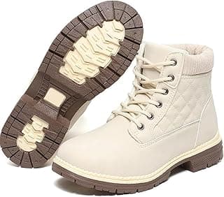 Brykan Winter Hiking Boots Women Waterproof Snow Ankle Booties Work Boots Warm Fur Lined Trekking Shoes Winter Lace up Booties for Women