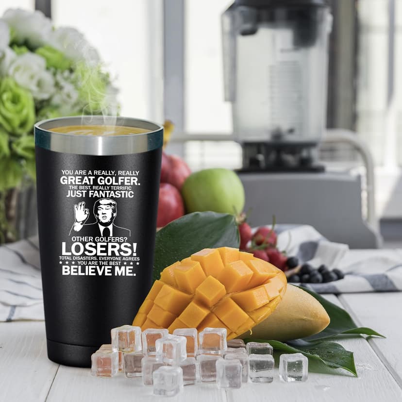 SpenMeta Golf Gifts for Men, Dad, Grandpa - Christmas Fathers Day Golf Gifts for Dad - Great Golfer Player Present - 20oz Golfer Tumbler Cup