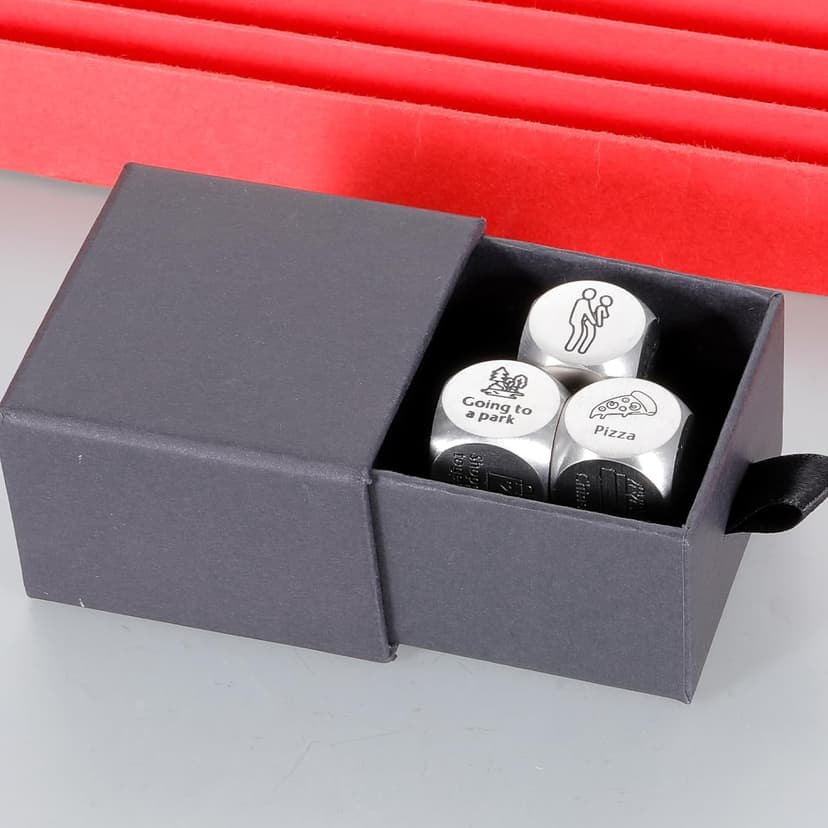Funny Gifts for Wife Date Night Dice for Couple Valentines Gifts for Him Her Boyfriend 6 Year Anniversary Iron Gifts for Husband Food Decision Dice Wedding Gifts Stocking Stuffers for Women Men