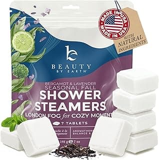 Lavender Shower Steamers Aromatherapy – USA Made with Bergamot Essential Oil, Valentines Day Gifts for Her, Large Shower Tablets for Women & Men, Stress Relief & Relaxing Calming Pamper Gifts