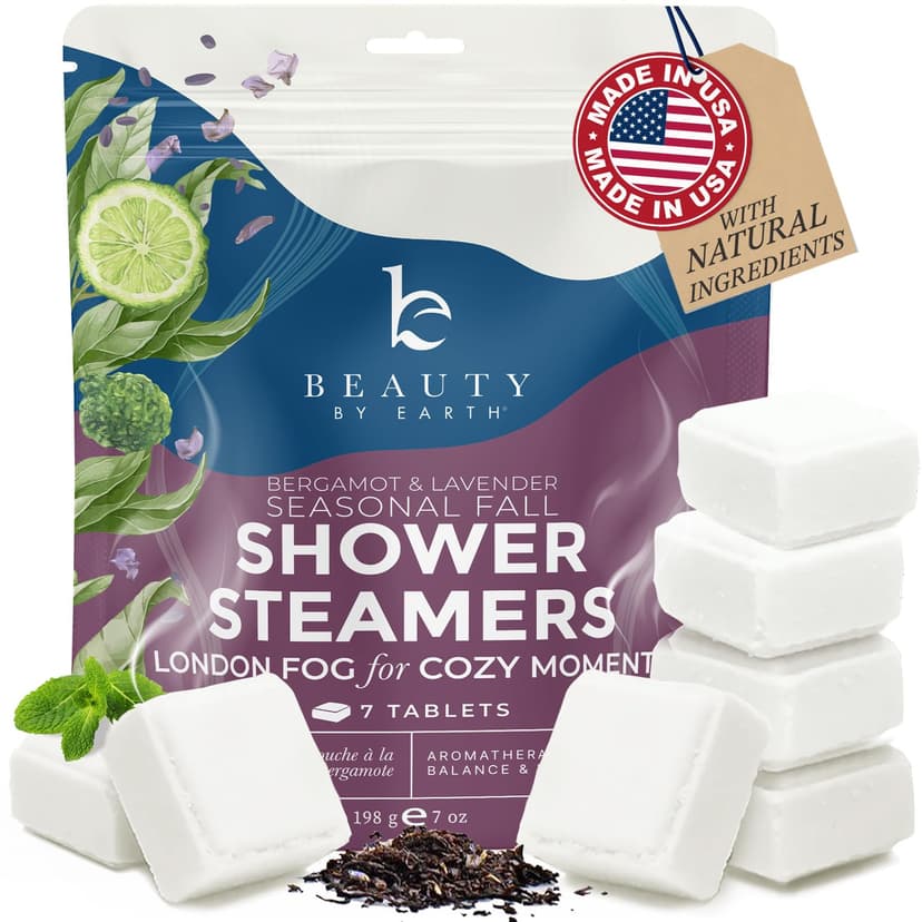 Lavender Shower Steamers Aromatherapy – USA Made with Bergamot Essential Oil, Valentines Day Gifts for Her, Large Shower Tablets for Women & Men, Stress Relief & Relaxing Calming Pamper Gifts