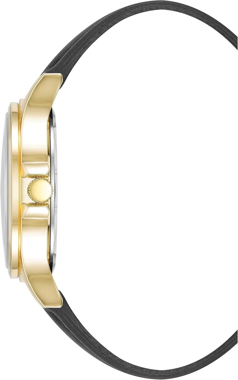 Amazon Essentials Men's Easy to Read 42mm Leather Band Analog Watch