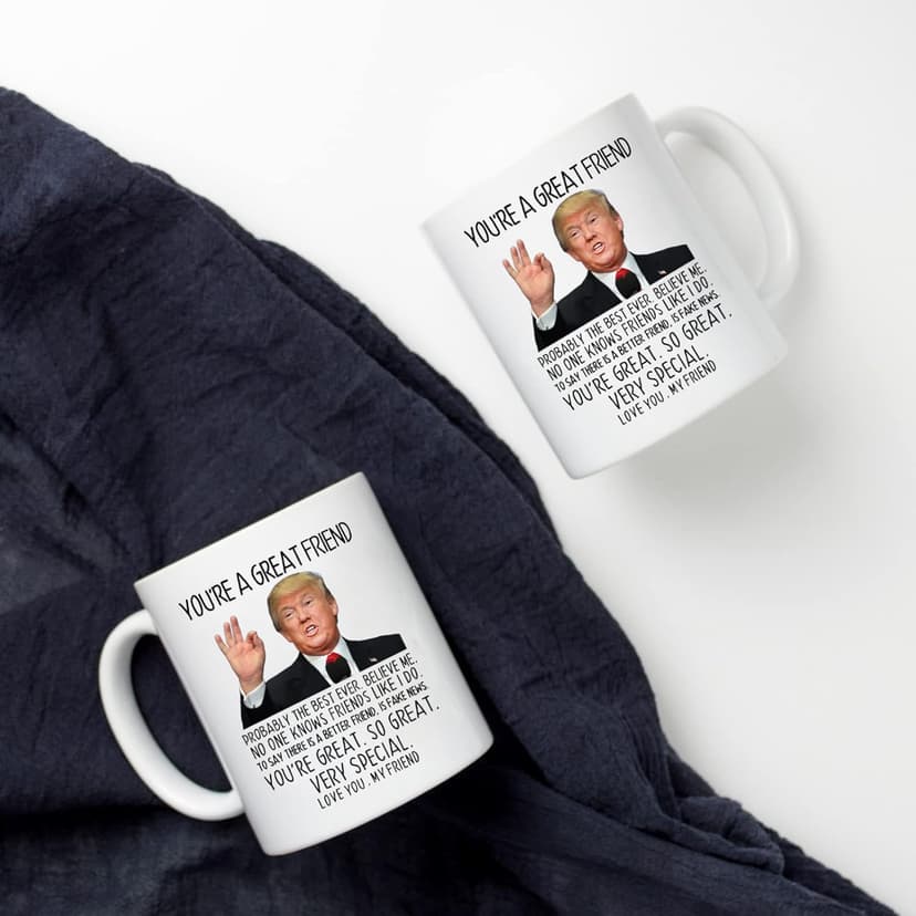 Aurahouse You're A Great Friend 11 Oz Coffee Mug, Christmas Gifts for Friends Men Women, Birthday Gifts for Best Friend, Funny Father's Day Gift Friends Present Ceramic Cup