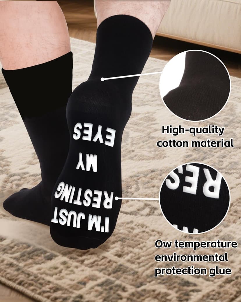 Vitery Stocking Stuffers for Men Teens Adults, White Elephant Gifts for Adults Funny Socks Christmas Essentials