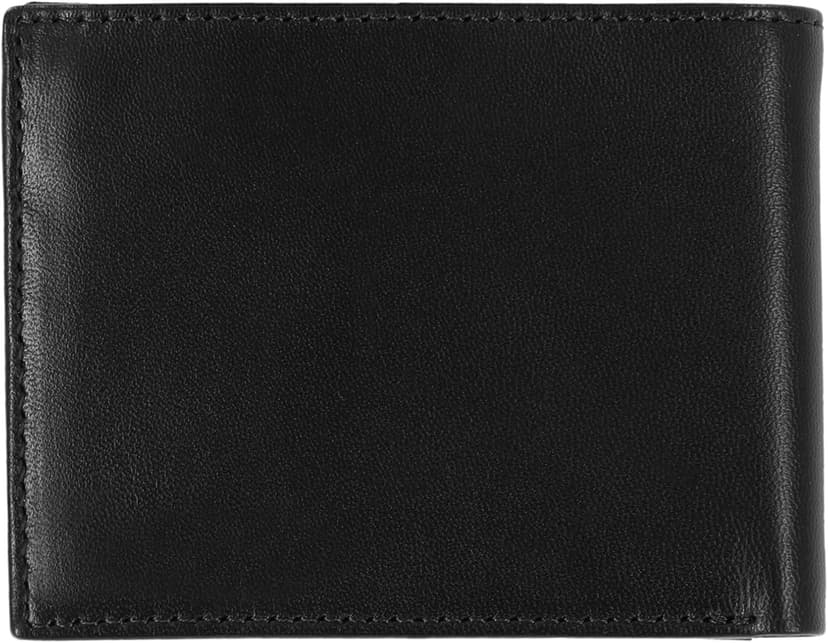 Steve Madden Men's Slim Leather Wallet with Extra Capacity Attached Flip Pockets