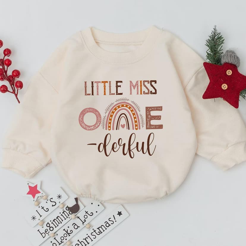 2Pcs Baby Girl First Birthday Romper, 1st Birthday Era Baby Girl Outfits