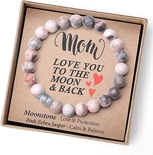 Unique Gifts for Mom - Handmade Crystal Bracelet with Meaning - Comes in Gift Box and Crystal Card
