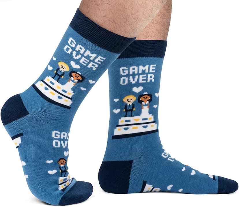 Lavley Funny Wedding Socks For Men and Women - Gifts For Groom, Groomsmen, Bride, Bridesmaids and Wedding Party