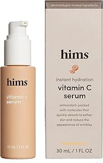 hims Vitamin C Serum for Men - Brightens, Evens Skin Tone, Reduces Wrinkles - Highly Concentrated Anti-Aging Vitamin C Face Serum for Men - 1 fl oz