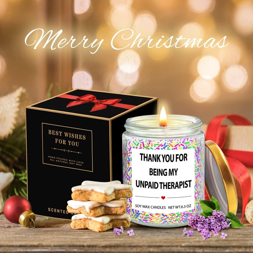 Friends Gifts Birthday Lavender Candles for Friends - Thank You Gifts for Women, Teacher, Nurses, Besties, Moms, Sisters