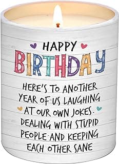 Unique Birthday Gifts for Women Friendship - Gifts for Best Friend Woman, Happy Birthday Candles for Bestie - BFF Gift for Women, Happy Birthday Gift for Friend Scented Candles