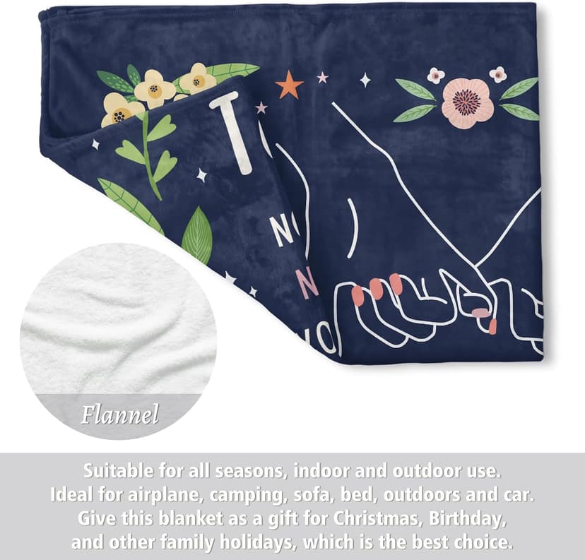 Friendship Gifts for Women, Best Friend Birthday Graduation Gifts for Women, Best Friend Blanket Gift, to My Bestie Throw Blanket for Christmas Mothers Day 60" x 50"