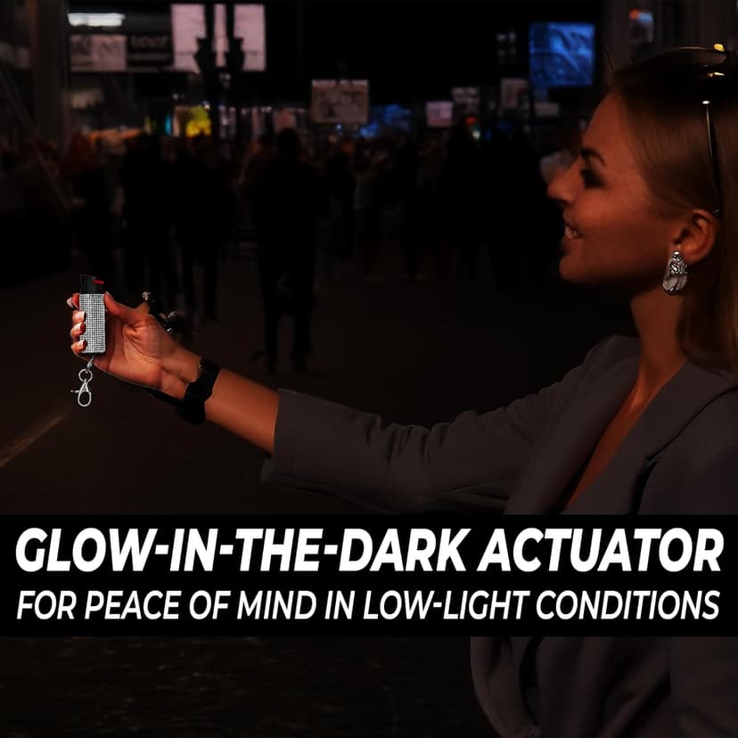 FIGHTSENSE Self Defense Pepper Spray - 1/2 oz Compact Size Maximum Strength Police Grade Formula Best Self Defense Tool for Women W/Leather Pouch Keychain