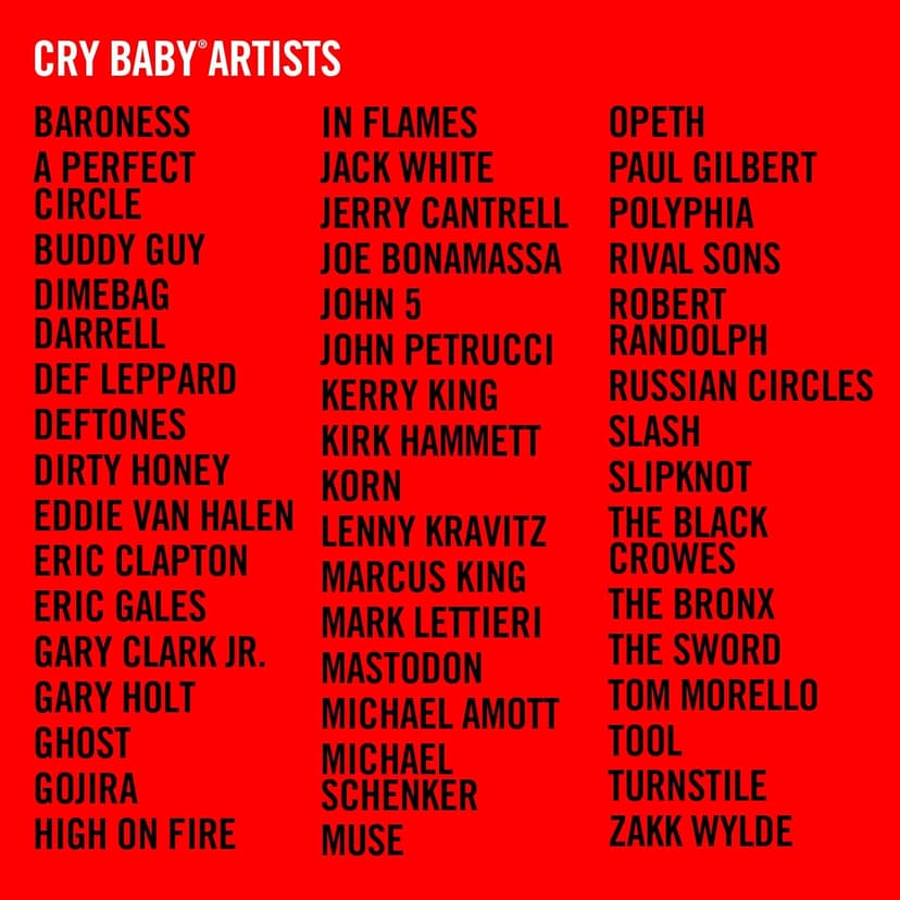 Dunlop Original Cry Baby Standard Wah (GCB95)