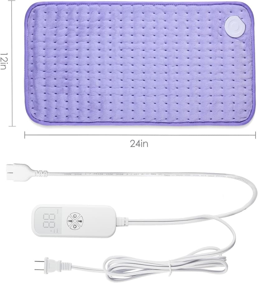 Heating Pad for Back Pain Cramps Relief - Electric Heating Pad for Neck/Shoulder/Muscle Pain - 6 Heat Settings, Auto Off, Moist Heat Options, Machine Washable, Mothers Day Gifts for Mom, Women - XL