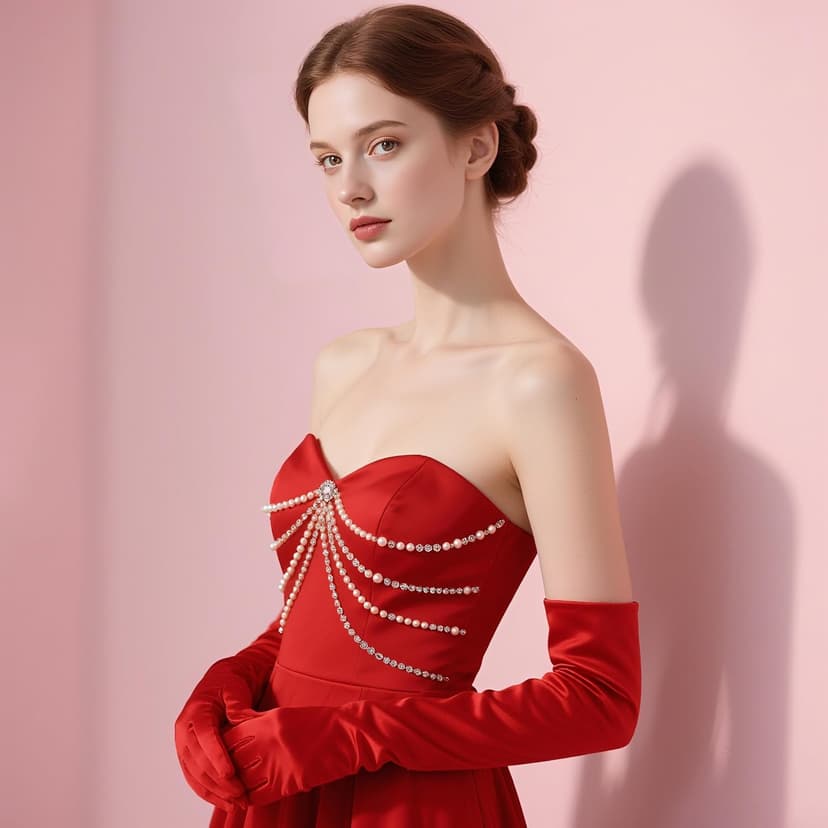 Long Opera Gloves for for Women 1920s Tea Party, Wedding, Cosplay, Bridgerton Costume Dress