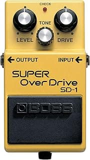 BOSS SD-1 SUPER Overdrive | Compact Overdrive Pedal | Genre-Defining Sound & Feel | Unique Clipping Circuitry Produces Tube-Like Characteristics | Dynamic Tone Options | Easy-To-Use Controls