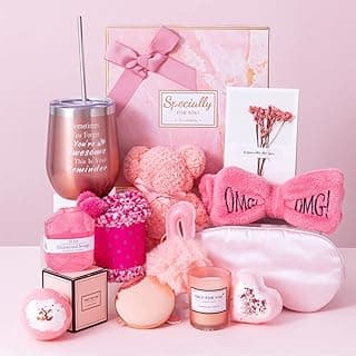 Gifts Basket for Women - Birthday Gifts for Women,Women Gifts Set Contains 13 Items Unique Female Gift Ideas,Relaxing Care Package Self Care Gift Box for Women Mom Wife Bestie Sister