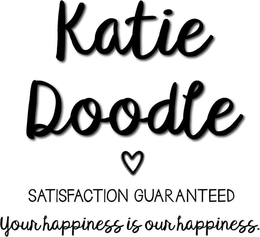 Katie Doodle - Funny Birthday Cards for Women, Friend (Handmade in USA) - Great for 30th, 40th, 50th, 60th, 70th, 75th, 80th, 90th Birthday Gifts for Women Her Friends - Includes 1 Card & 1 Envelope